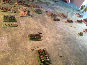 The Roman auxilia attempt to retreat and then rally but the elephants just keep advancing